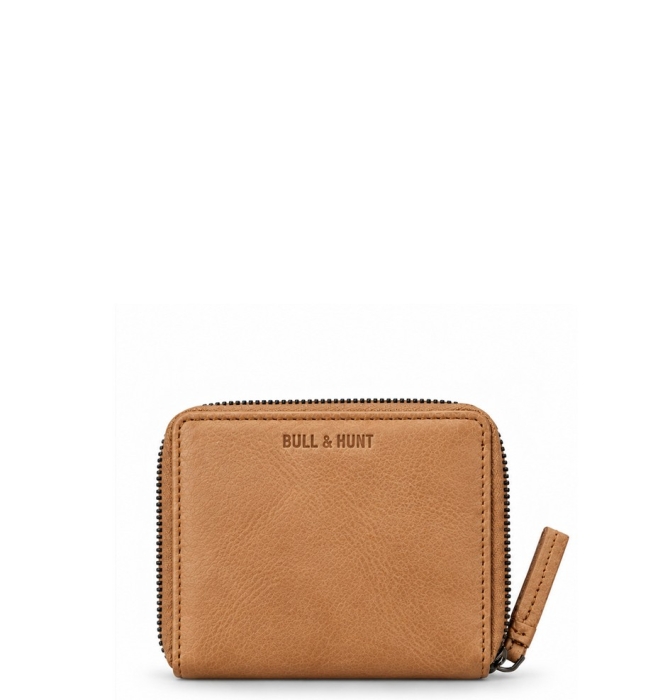 MIDI ZIP WALLET TAN
